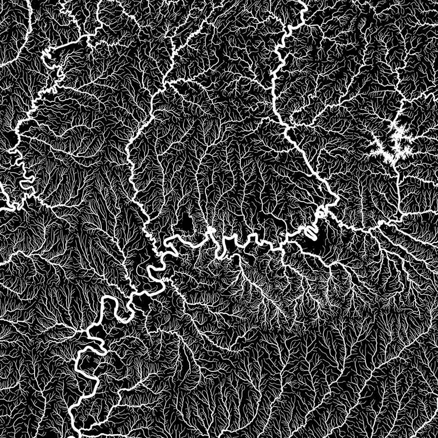Alabama Hydrological Map
