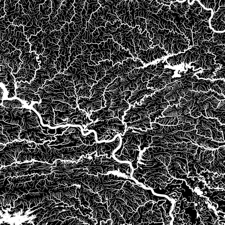 Arkansas Hydrological Map