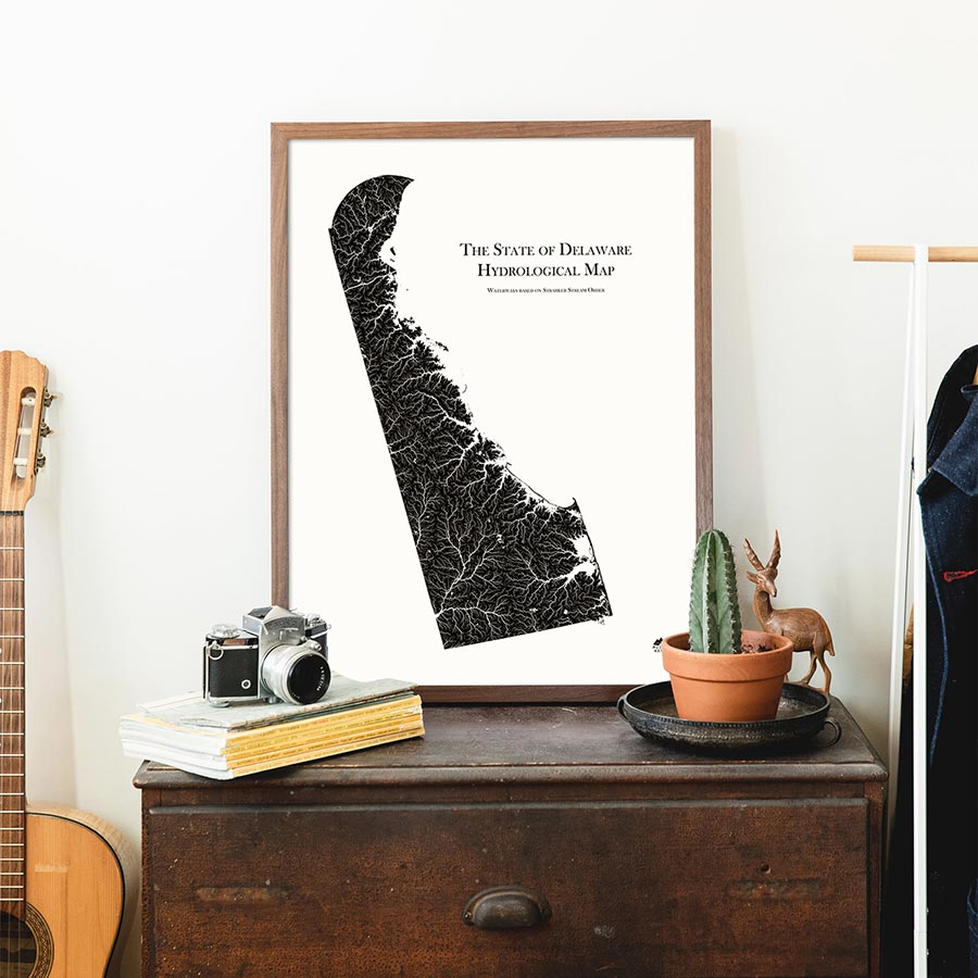 Delaware Hydrological Map