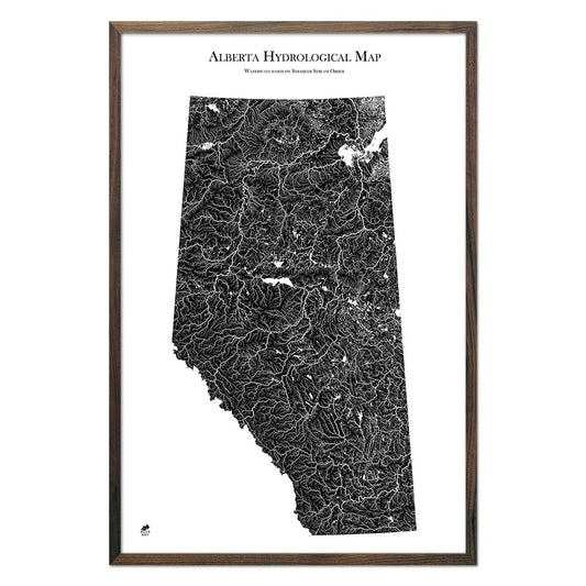 Alberta Hydrological Map