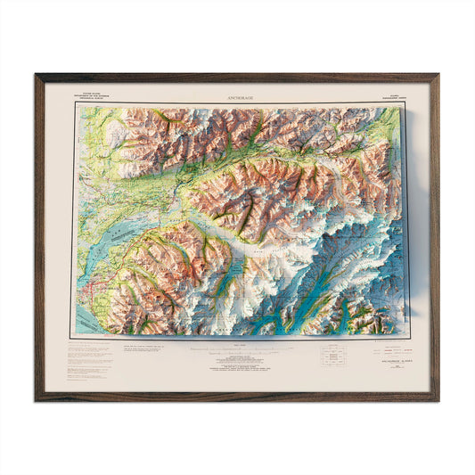 Anchorage Relief Map - 1979