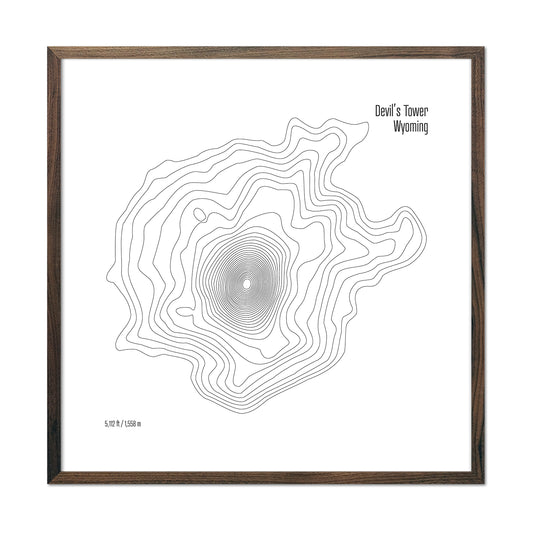 Devil's Tower Topo Map