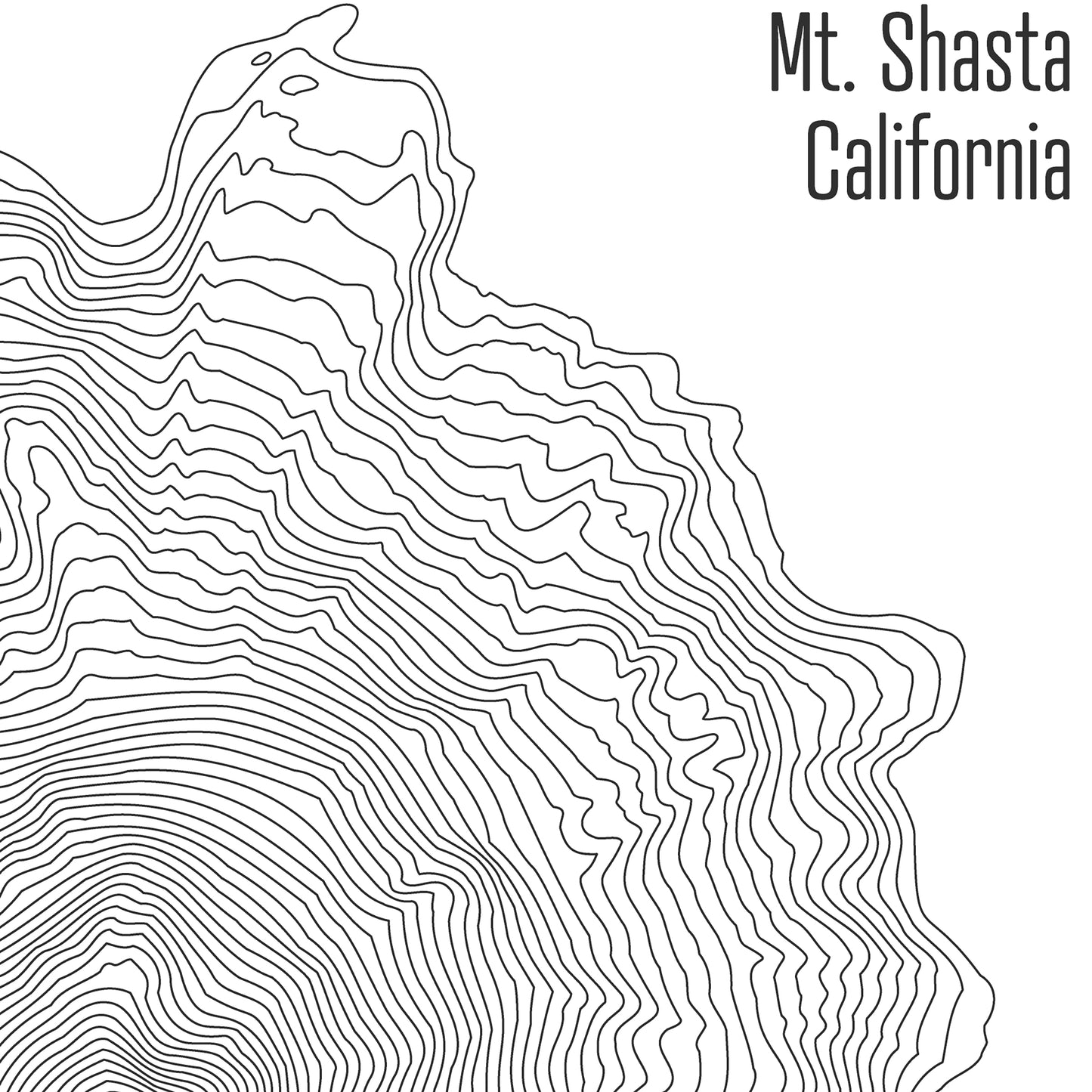 Mt Shasta Topo Map