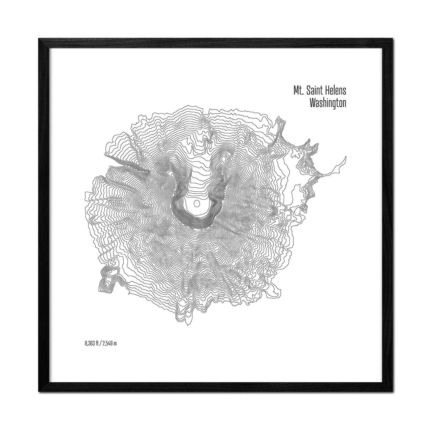 Mt Saint Helens Topo Map