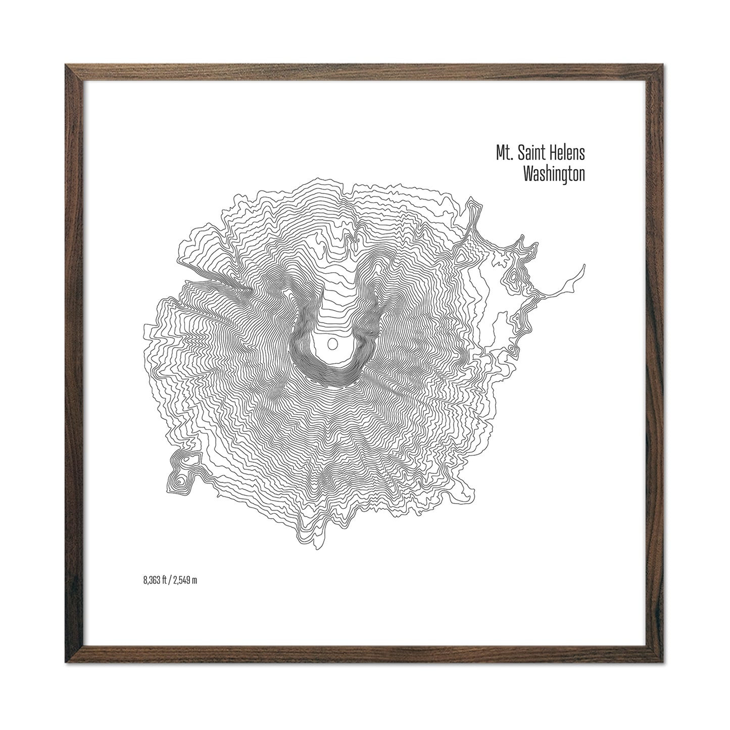 Mt Saint Helens Topo Map