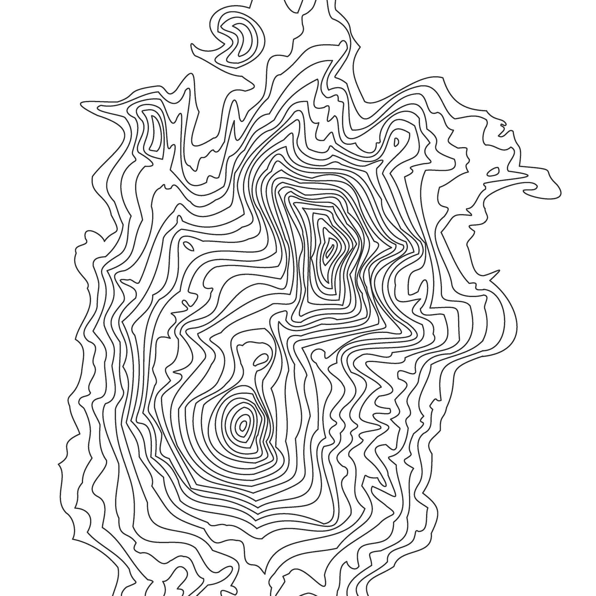 Three Sisters Topo Map