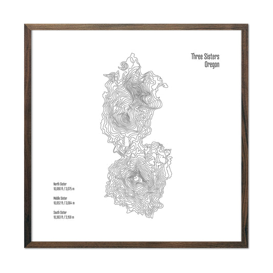 Three Sisters Topo Map