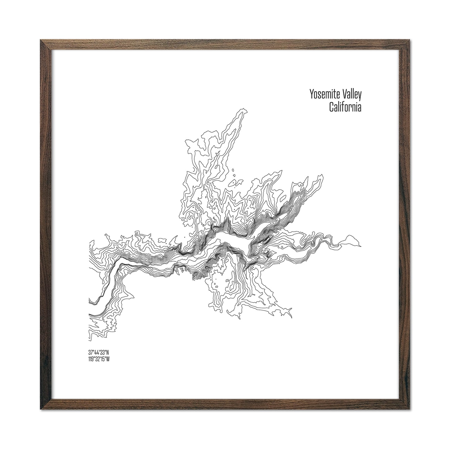 Yosemite Valley Topo Map