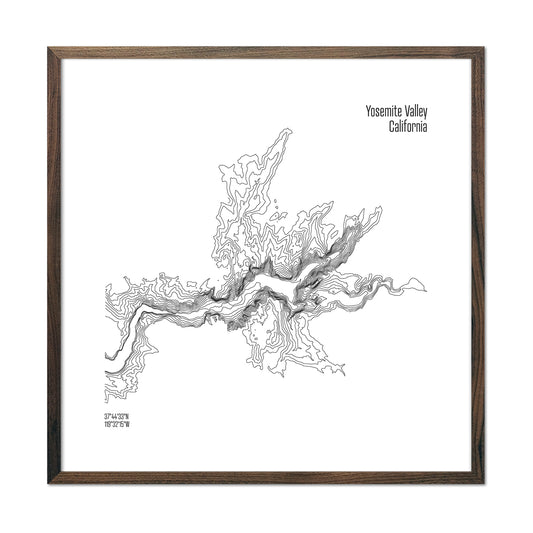 Yosemite Valley Topo Map